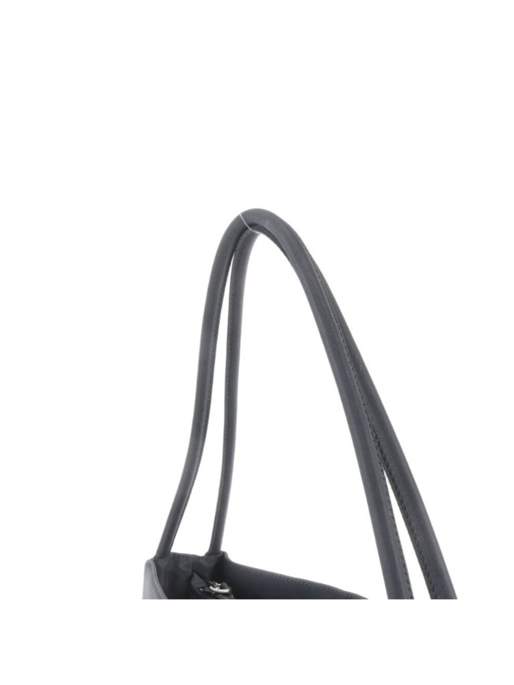 ★SOLD★ Prada Tessuto Nylon Triangle Logo Tote Shoulder Hand Black - Picture 2 of 9